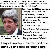 Kerry is a hypocrite.  Kerry is unelectable.