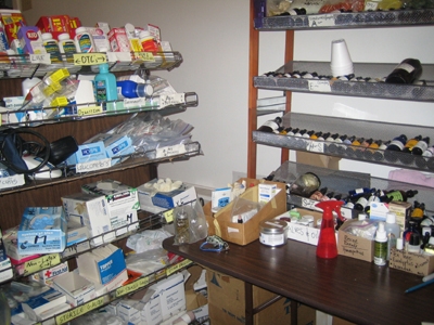 Clinic well stocked ...