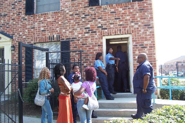 police arrive after ...