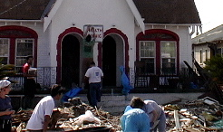 Common Ground Volunteers Gut Newest Free Clinic in the 9th Ward as City Prepares to Bulldoze