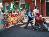 French Quarter, Cafe du Monde Play Host to Survivor's Village March for Housing Rights