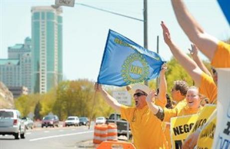Union Stages MGM Casino Protest at Foxwoods 