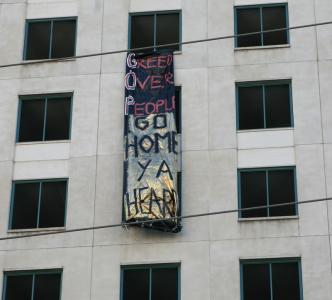 GOP Welcome Banner Drop in CBD, NOLA