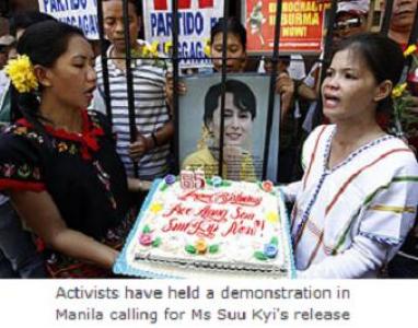 Suu Kyi marks birthday; world remembers 