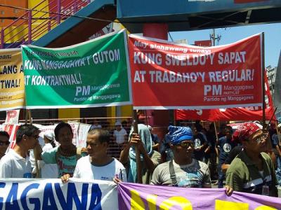 Militant workers in the Philippines slam wage hike as loose change