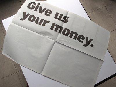 We Want You To Give Us Your Money So We Can Make More