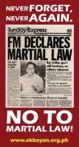 PHILIPPINES: Akbayan Lawmakers want Marcos declared �enemy of democracy�